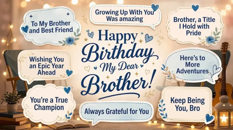 100+ Heartfelt Birthday Wishes for Brother