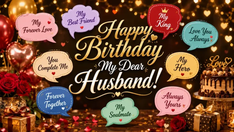 100+ Heartfelt Birthday Wishes for Husband Greeting Vibes