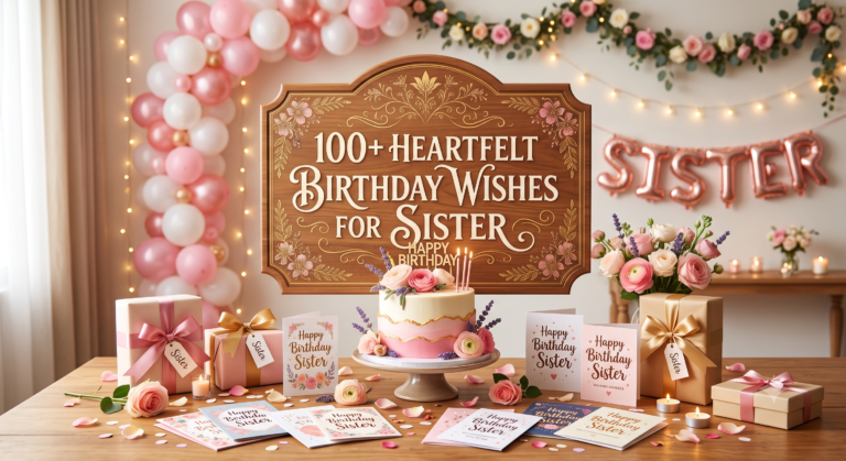 100+ Heartfelt Birthday Wishes for Sister