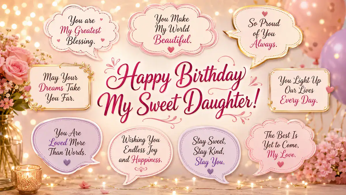 100+ Sweet Birthday Wishes for Daughter