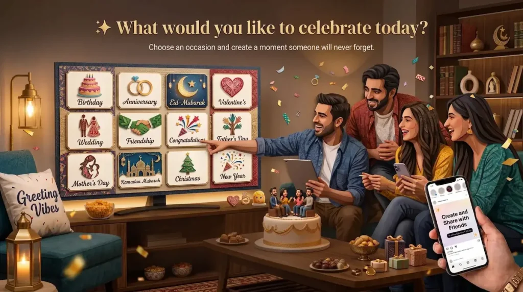 Greeting Vibes - Celebration & Wish Cards Banner